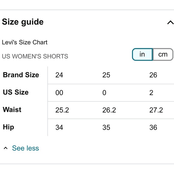 ❌ SOLD ❌ Levi’s Mid-Rise Stretchy Jean Short - Picture 5 of 6